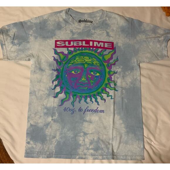 NWOT Spencer’s Sublime 40oz to Freedom White/Blue Tie Dye - Picture 2 of 5